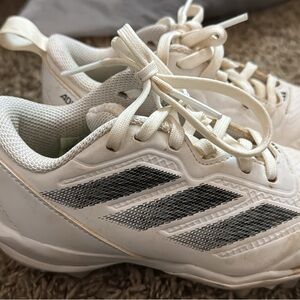 adidas Cream and Black Low-Top Sneakers